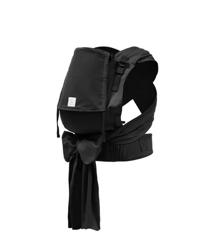 STOKKE® LimasTM Babytrage Plus Black OCS - Ergonomische Babytrage für 4-18 kg, anpassbar und vielseitig als Bauch-, Rücken- oder Hüfttrage nutzbar. Aus 100% Bio-Baumwolle, leicht und komfortabel für Eltern und Baby.