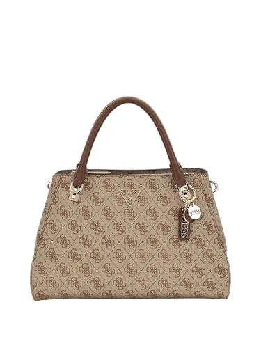 GUESS Noelle II Luxury Satchel Handtasche - Damentaschen, stilvolle Handtasche mit verstellbarem Riemen und elegantem Logo-Design, perfekt für Freizeit und besondere Anlässe.
