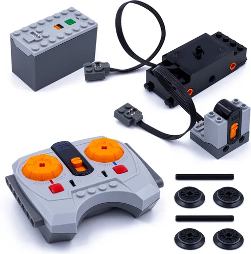 LEGO Power Functions Komplett-Set 4-tlg – Motorisierung für kreative Modelle - Vielseitiges 4-teiliges Set mit Motor, IR-Empfänger, Fernbedienung und Batteriebox. Ideal für den Einstieg in die LEGO Motorisierung und perfekt zur Erweiterung bestehender Modelle.