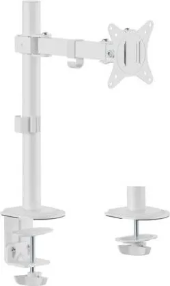 equip - Befestigungskit (Kabeldurchführungsklemme, Schrauben, Klemmhalterung) - für LCD-Display / Curved LCD-Display - articulating - Kunststoff, stainless steel - weiß