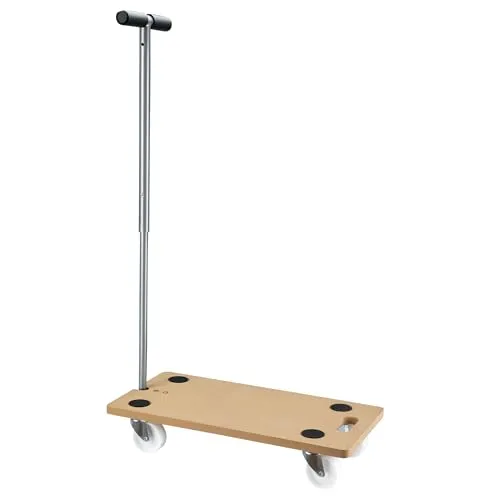 Wiltec Möbelroller mit Griff – 200 kg Traglast, 575 x 290 mm - Vielseitiger Möbelroller für den mühelosen Transport schwerer Gegenstände. Mit 200 kg Traglast und leisen Polypropylen-Lenkrollen bietet er optimale Handhabung und Rückenschonung. Ideal für Umzüge und Möbelumstellungen.