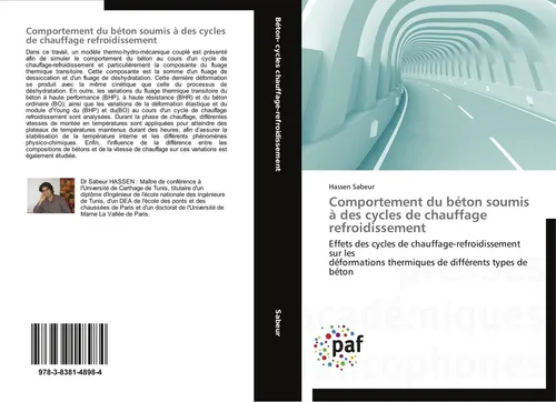 Comportement du béton soumis à des cycles de chauffage refroidissement Hassen Sa