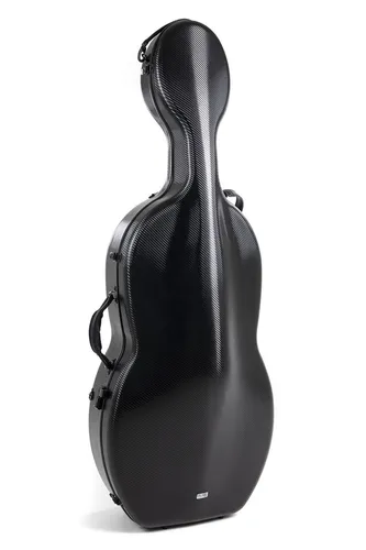 GEWA Celloetui Polycarbonat 4/4 schwarz - Streich- & Zupfinstrumentenkoffer mit leichtgewichtiger Polycarbonat-Konstruktion, ideal für den sicheren Transport von Celli, ausgestattet mit Rucksackriemen und Rollen für höchsten Komfort.