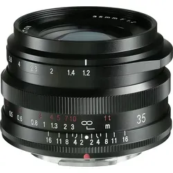 Voigtländer Nokton 35mm f1,2 für Fujifilm X-Mount, schwarz - Hochwertiges Kamera-Objektiv mit hoher Lichtstärke f1,2 für beeindruckende Detailwiedergabe und kreative Fotografie.