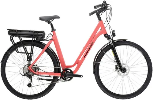 Kross E-Bike Cityrad E-Citybike Sentio Hybrid 2.0 28 Zoll orange, 9 Gang Shimano Alivio T4000 Schaltwerk, Kettenschaltung, Heckmotor, 504 Wh, Pedelec, Elektrofahrrad für Damen und Herren
