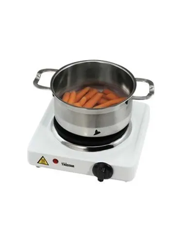 Tristar Kochplatte 15 cm - Gußeiserne Kochplatte mit regelbarem Thermostat und 5 Leistungsstufen, ideal für schnelles und sicheres Kochen.