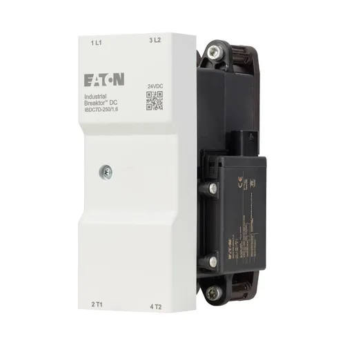 Eaton Industrial Breaktor DC IBDC7D-250/1,6 - Zweipoliger Industrial Breaktor DC, ideal für hohe Strombelastungen mit 250 A bei 750 V DC, stabil bei extremen Temperaturen von -25 bis 60 °C, perfekt für industrielle Anwendungen.