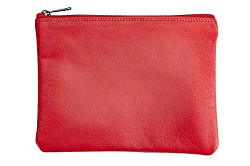 Josephine Osthoff Banktasche - Große Geldtasche aus 100% Echtleder - Damen-Geldbörsen, handgefertigt aus weichem Echtleder mit RFID-Schutz gegen Datendiebstahl und großem Fach für Münzgeld und Scheine.