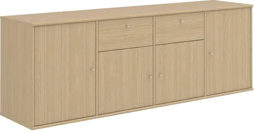 Hammel Furniture Sideboard Mistral, Hochwertig Schrank, hängend/stehend montierbar, mit Türen und Schubladen, B: 177 cm, anpassungsbar Designmöbel