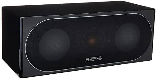 Monitor Audio Radius 200 Lautsprecher - Hochwertiger Center Channel Lautsprecher in glänzend schwarz, ideal für Heimkino-Systeme mit einem Frequenzbereich von 60-35.000 Hz.