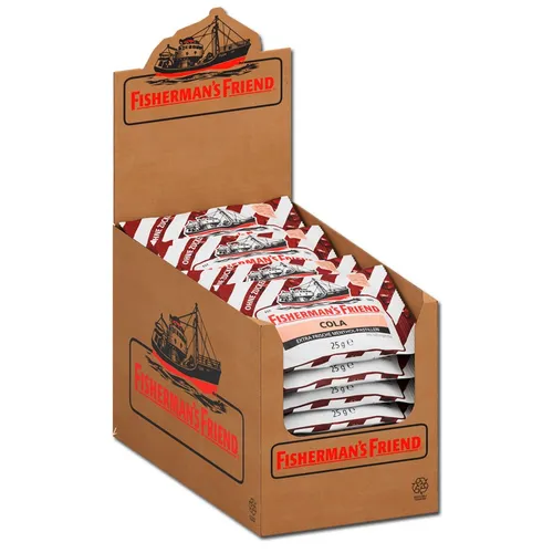 Fishermans Friend Cola ohne Zucker - Zuckerfreie Pastillen - Süßes & Knabbereien Sonstiges, leckere Cola-Geschmack Pastillen ohne Zucker, ideal für alle Gelegenheiten.