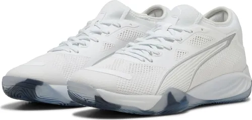 Puma Eliminate Nitro SQD 4 Handballschuh - Handballschuh mit Dual-Compound NITRO SQD-Technologie für optimale Dämpfung und Reaktionsfähigkeit. Umweltfreundlich, mit 20% recyceltem Material und hervorragendem Halt dank FUZIONFIT Bootie-Design.