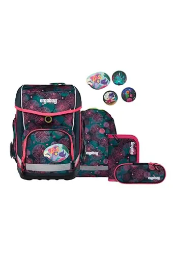Ergobag Cubo 2025 Korallbär - Schulranzen mit Einfinger-Griff - Schulranzen Ergobag Cubo, ideal für kleine Chaoten, mit einfachem Einfinger-Griff und stufenlos verstellbar für lange Freude im Schulalltag.