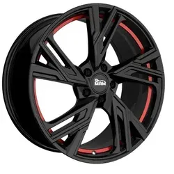 Zoll MAM RS5 17" Alufelgen - BLACK PAINTED RED INSIDE - Felgen für sportliche Fahrzeuge, einteilig gegossen mit stilvollem Design und robuster Aluminiumkonstruktion für maximale Traglast von 880 kg.