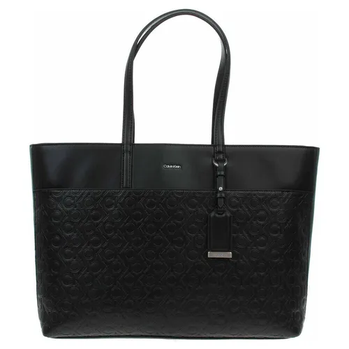 Calvin Klein CK Must Shopper L CK Black - Damen-Shopper mit großzügigem Stauraum, ideal für den täglichen Gebrauch und stilvoll über der Schulter tragbar. Maße: 44 x 29 x 3 cm.