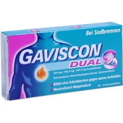 Gaviscon Dual 250mg/106.5mg/187.5mg 16 ST