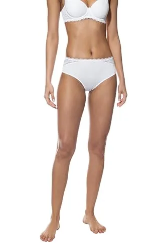 Mey Amorous American Briefs Weiß - Eleganter Slip für Damen - Funktionsunterwäsche mit femininer Spitze und komfortablem, elastischem Material aus Polyamid und Elasthan für perfekten Sitz und luxuriöses Tragegefühl.