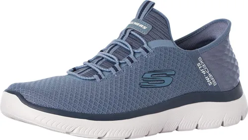 Skechers Summits High Range Herren Sneakers, Slate Mesh Trim, 40 EU - Herren-Sneaker mit freihändigen Slip-Ins für müheloses Anziehen und einem exklusiven Fersenkissen für sicheren Halt. Ideal für Komfort und Flexibilität im Alltag.