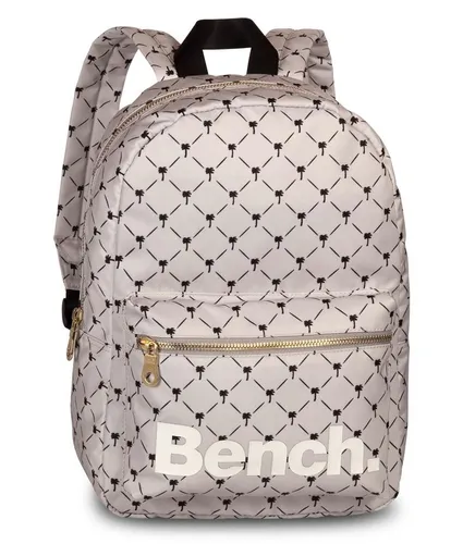 Bench. Rucksack Grey/Black - Stylischer Rucksack aus 100% Nylon mit geometrischem Muster, ideal für Freizeit und Alltag. Leicht und praktisch mit einem Gewicht von nur 310 g.