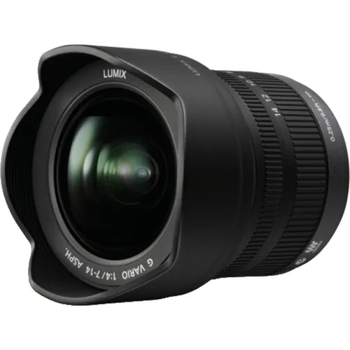 Panasonic H-F007014E LUMIX G Vario Superweitwinkel-Objektiv 7-14 mm F4.0, ideal für beeindruckende Landschaftsaufnahmen und Architektur-Fotografie - 