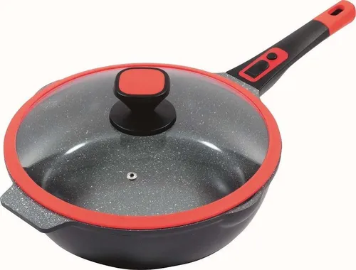 KING Bratpfanne Click-Grip 28 cm, Induktion, abnehmbarer Griff - Hochwertige Bratpfanne aus Aluminiumguss mit antihaftbeschichteter Keramischer FUSION® TI Beschichtung, ideal für Induktionsherde und spülmaschinengeeignet.