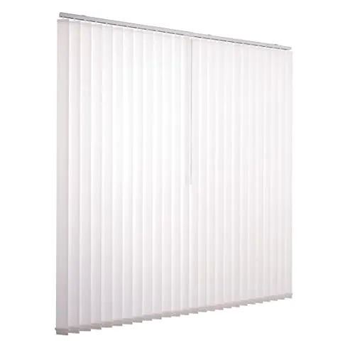 Ventanara® Lamellenvorhang weiß 89mm 200x250cm - Jalousien, hochwertiger Lamellenvorhang mit 89mm breiten, blickdichten Lamellen, ideal für jedes Zimmer und einfache Montage inklusive Montagematerial.