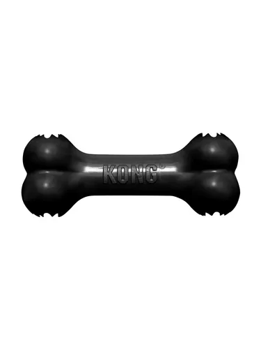 KONG Dog Toy Extreme Goodie Bone Large 21.5cm - Agility Training mit dem langlebigen KONG Extreme Goodie Bone, speziell für starke Kauer, bietet spannende Leckerli-Herausforderungen durch patentierte Goodie Grippers.