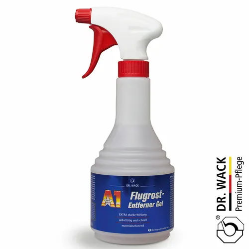 DR. WACK A1 Flugrost-Entferner Gel Auto 500 ml - Autopflege mit effektiver Gel-Formel, die Flugrost und Korrosionsspuren mühelos löst. Inklusive Wirkindikator für einfache Anwendung – ideal für Lack, Kunststoff und Metall.