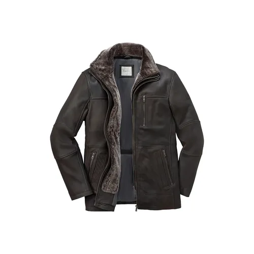 Bugatti Lammnappa Lederjacke mit Webpelz - Luxuriöse Lammnappa Lederjacke mit herausnehmbarem Insert für zusätzlichen Komfort und Stil. Ideal für kalte Tage, kombiniert Funktionalität und Eleganz.