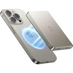 SIGN Ultrathin Magnetic Powerbank 10000mAh, 20W - Titan - Ultradünne Powerbank mit 10000mAh und 20W, ideal für mobiles Laden unterwegs. Leicht und handlich, perfekt für alle Geräte.
