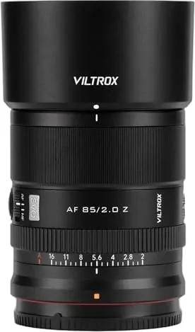 Viltrox AF 85mm F2.0 für Nikon Z-Mount - Leichtes und präzises Porträtobjektiv mit verbesserter optischer Leistung für Fotografen und Videografen, die Wert auf höchste Bildqualität legen.