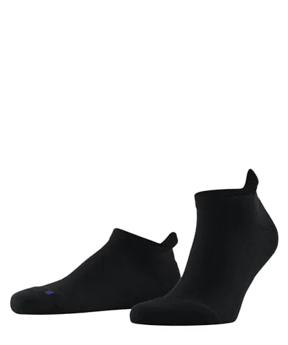 FALKE Unisex Sneakersocken Cool Kick Sneaker U Sn weich atmungsaktiv schnelltrocknend kurz einfarbig 1 Paar, Schwarz Black 3000, 42-43