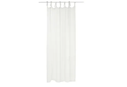 Loberon Gardine Bisbee - Scheibengardinen & Kurzstores, lichtdurchlässig mit schlichtem Design und praktischen Bindebändern für eine stilvolle Fensterdekoration.