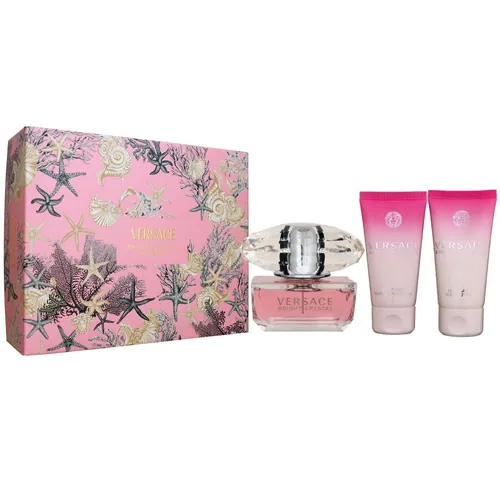 Versace Bright Crystal Set 50 ml EDT & 50 ml Showergel & 50 ml Bodylotion