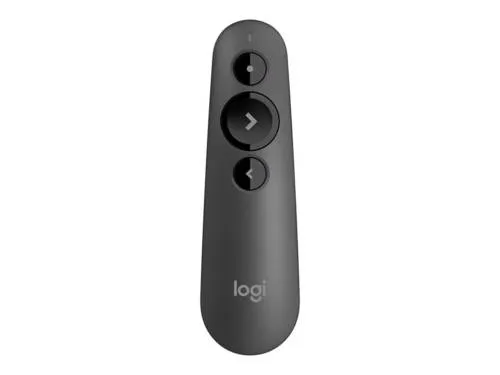 Logitech R500s Presenter - Universelle Laser-Fernbedienung mit 20m Reichweite, anpassbare Tasten und bis zu 12 Monate Batterielaufzeit