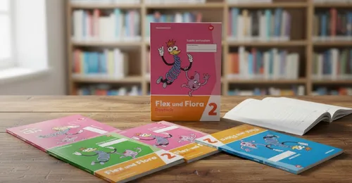 Flex und Flora - Ausgabe 2021: Lernpaket Deutsch 2 (Druckschrift) - Deutsch Schulbücher, umfassendes Lernpaket mit praxisorientierten Materialien für den Deutschunterricht der 2. Klasse.