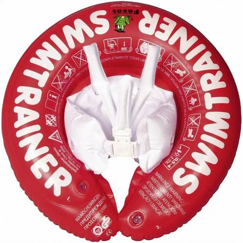 FREDS Swimtrainer 'Classic' - Rot - Schwimmflügel für sicheres Schwimmenlernen, ideal für Kinder, aus robustem Kunststoff und in leuchtendem Rot.