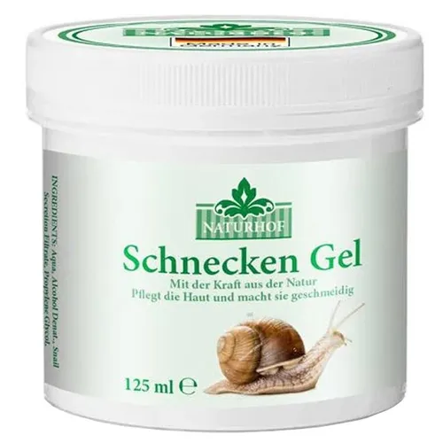 Naturhof Schneckenschleim Gel, 125 ml - Tagespflege mit regenerierendem Schneckenschleim, ideal für eine tägliche Anwendung zur Hautverjüngung und -pflege.