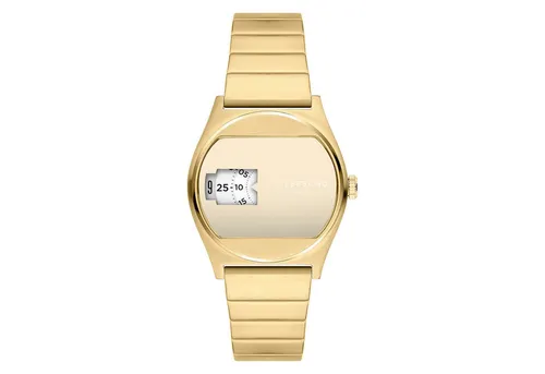 Liebeskind Berlin Armbanduhr LT-0395-MQ IP Gold - Elegante Quarz-Damenuhr mit poliertem Edelstahlgehäuse in IP Gold, ideal für stilvolle Akzente. Wasserdicht bis 3 bar und perfekt verpackt in einer Geschenkbox.