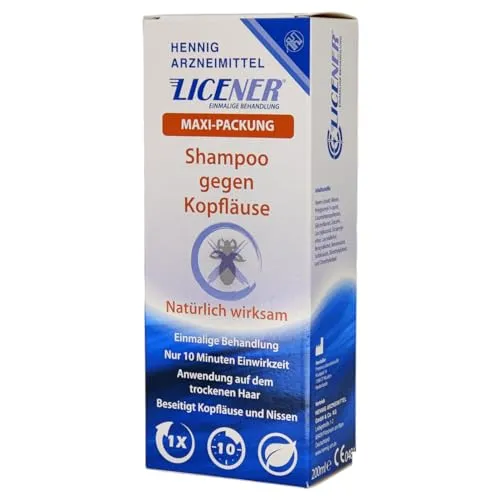 Licener Shampoo gegen Kopfläuse | Maxi-Packung 200ml | plus Pharmaperle Duschgel