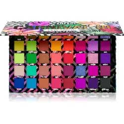 BPERFECT Carnival Eyeshadow Palette Tahiti - Lidschattenpalette mit 40 atemberaubenden Farben, darunter matte, metallic und Duo-Chrom-Nuancen. Perfekt für kreative Looks, inspiriert von Sommer und Strand.