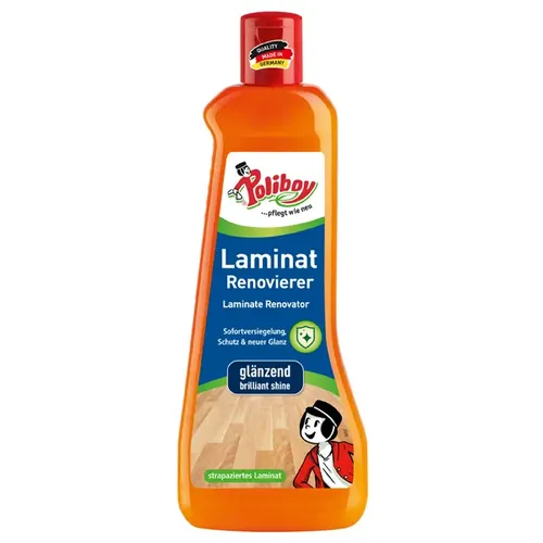 Laminatreiniger Poliboy Laminat Renovierer 500 ml Sofortversiegelung und neuer Glanz für strapazierte Böden 5850001