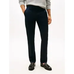 Chinohose TOMMY HILFIGER "CORE DENTON ESSENTIAL" für Herren, Gr. 32, Länge 34 - Herren-Stoffhosen aus pflegeleichtem Twill mit 97% Baumwolle und 3% Elasthan für hohen Tragekomfort. Die gerade Schnittform bietet eine lässige Passform, ideal für vielseitige Freizeitlooks.