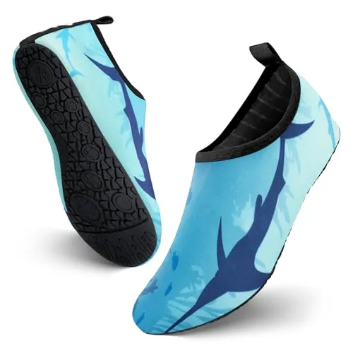 JOTO Wasserschuhe für Damen Herren Kinder, Unisex Badeschuhe Strandschuhe Quick-Dry Schnelltrockend Aquaschuhe Schwimmschuhe Surfschuhe Barfuß Schuhe