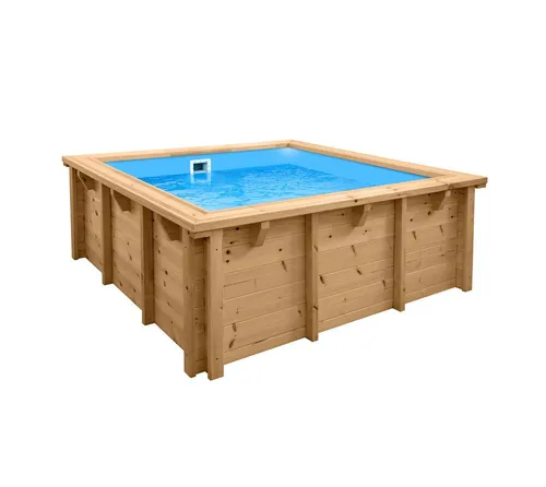 Interline Kinderholzpool Bali 2,10 x 2,10 m - Hochwertiger Luxuspool - Swimmingpools: Der INTERLINE Bali Pool aus FSC-zertifizierter Nordischer Kiefer bietet langlebigen Badespaß mit einfacher Montage und umweltfreundlicher Holzbehandlung. Inkl. Filteranlage für sorgenfreies Baden!