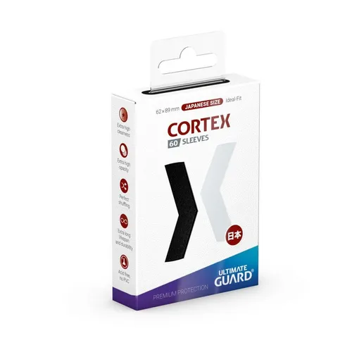 Ultimate Guard Sammelkarte Cortex Sleeves Japanese Size (60) (62x89mm) - Schwarz