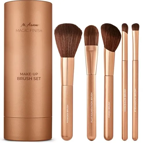 M. Asam MAGIC FINISH Pinsel Set (5-teilig) – Hochwertige Schminkpinsel für perfektes Make-up - Entdecke das 5-teilige Pinselset von M. Asam für präzises Auftragen und Verblenden. Ideal für jeden Look und Hauttyp, inklusive stilvollem Köcher zur praktischen Aufbewahrung.