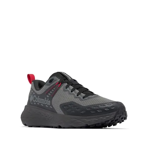 Columbia Konos TRS ti grey steel, mountain red (033) 13 - Herren Wanderschuhe mit atmungsaktivem Mesh-Obermaterial und NAVIC FIT SYSTEM für optimalen Halt. Die TECHLITE+ Zwischensohle sorgt für Dämpfung und Komfort auf langen Strecken.