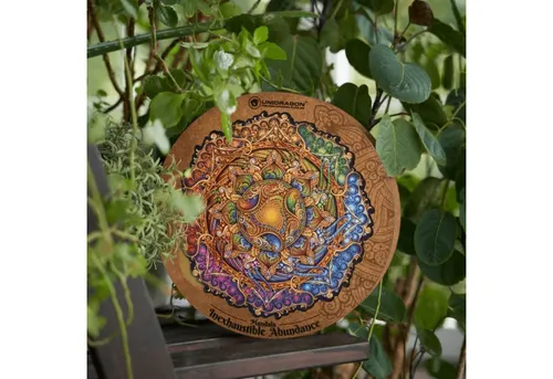 Unidragon Puzzle Unidragon Mandala Unerschöpflicher Wohlstands Holzpuzzle, 700 Puzzleteile