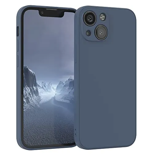 EAZY CASE - Silikonhülle für iPhone 13 Mini Hülle Silikon Case Blau weich stoßfeste Handyhülle Schutzhülle mit Kameraschutz Dünn Premium Schutz Cover TPU Phone Bumper in Petrol Matt